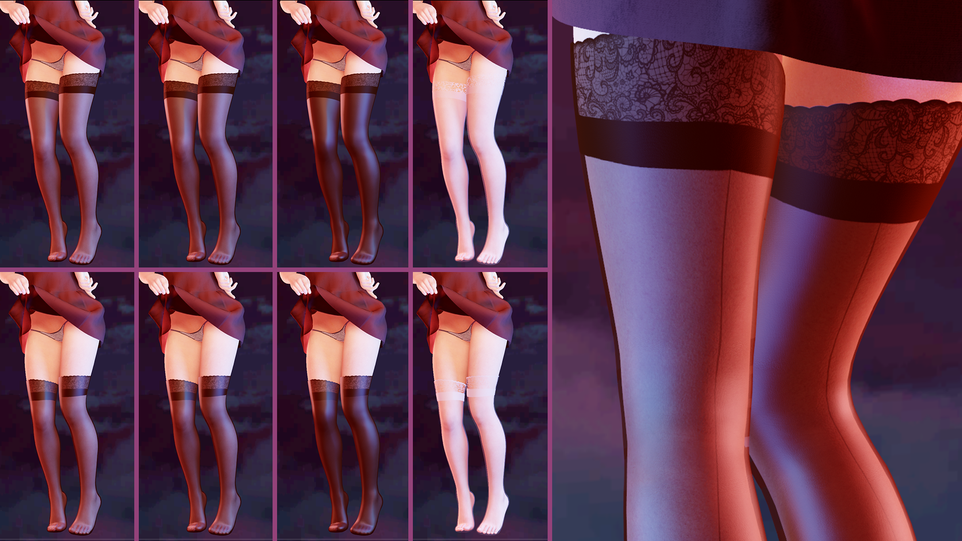 Amine Short and Long Stockings Image.png