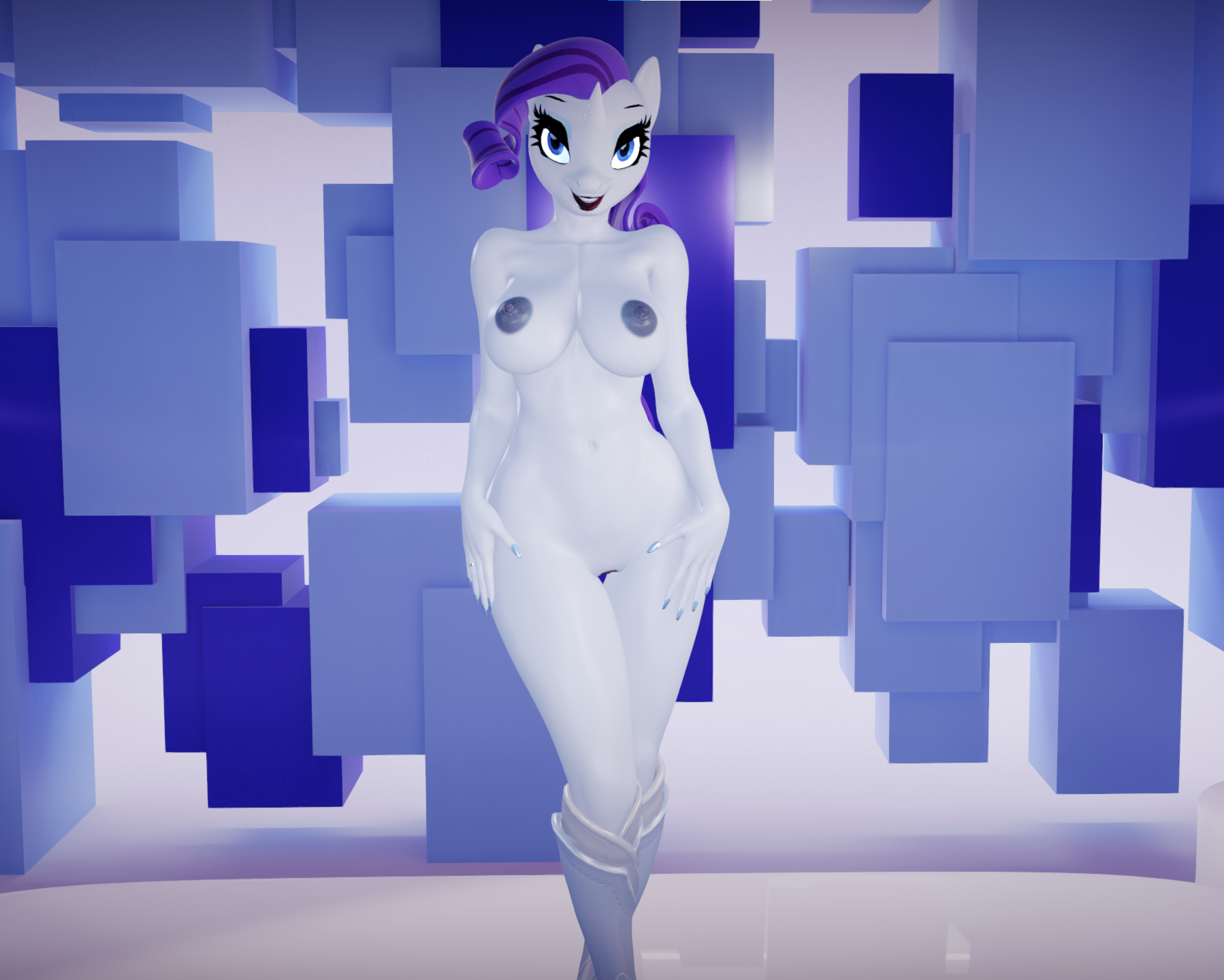 (Anthro) Rarity Digital Stage Pose.png