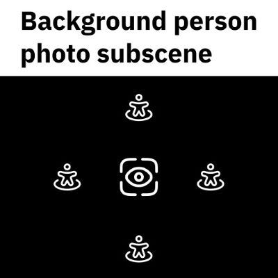 Background person photo subscene model