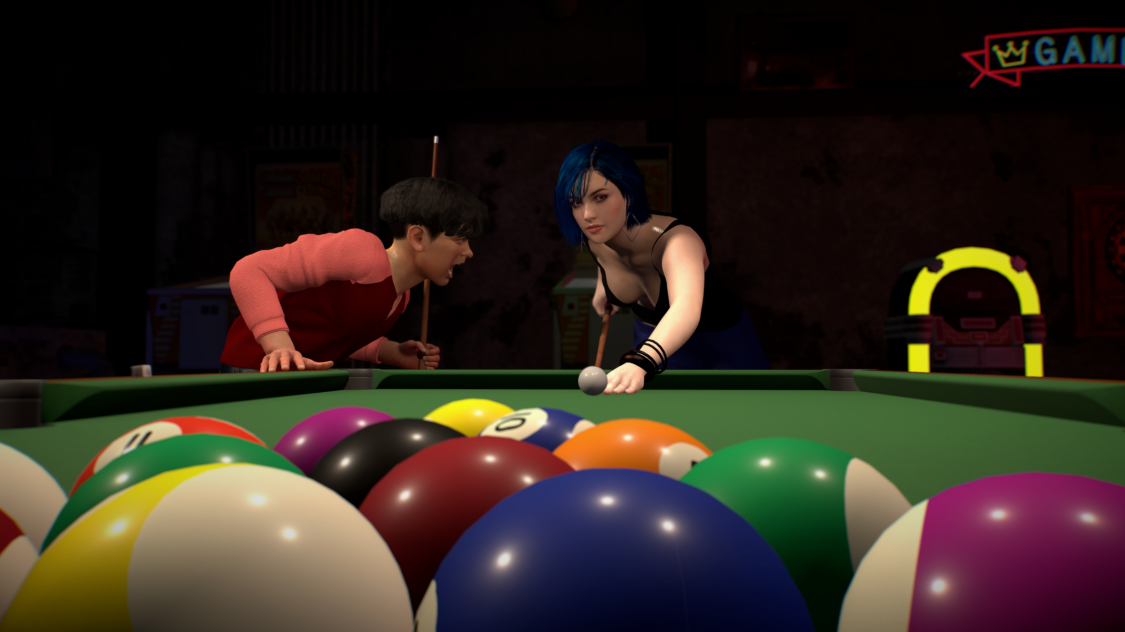 A game of pool