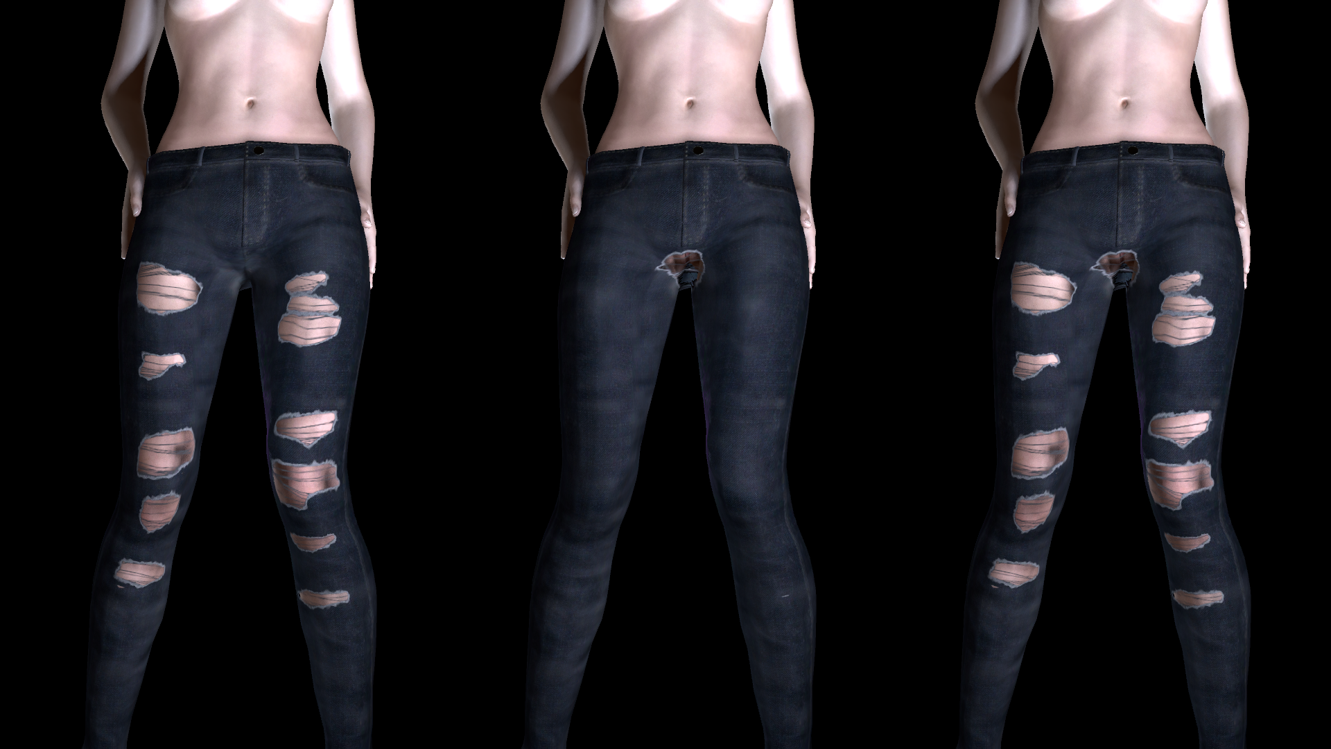 Added Ripped variants to my unisex Jeans resource :)