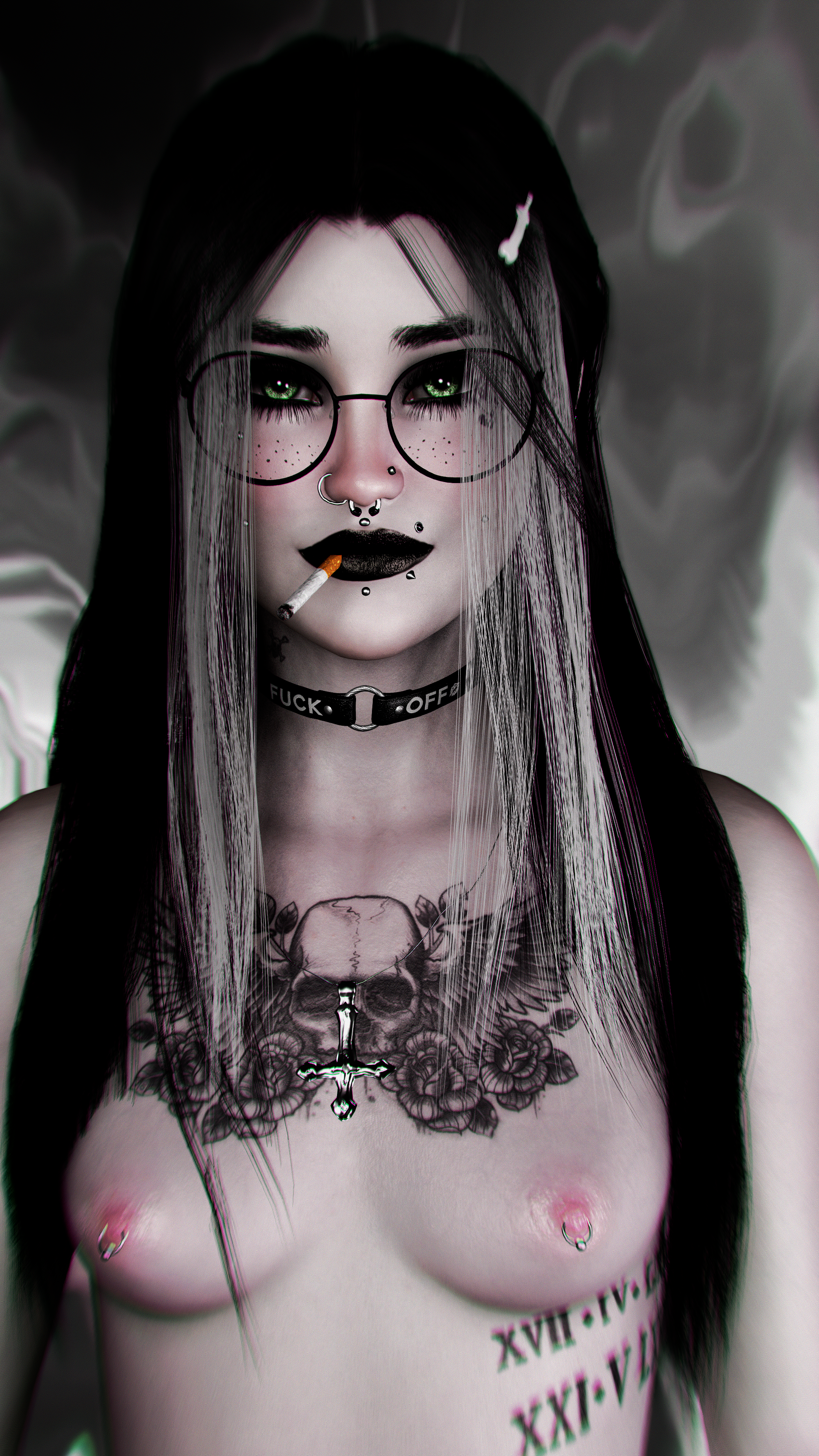 Astrid Doll {Gothic Brat Baddie #GothGoddess #PunkPrincess #RebelHeart #BadAttitudeBeauty