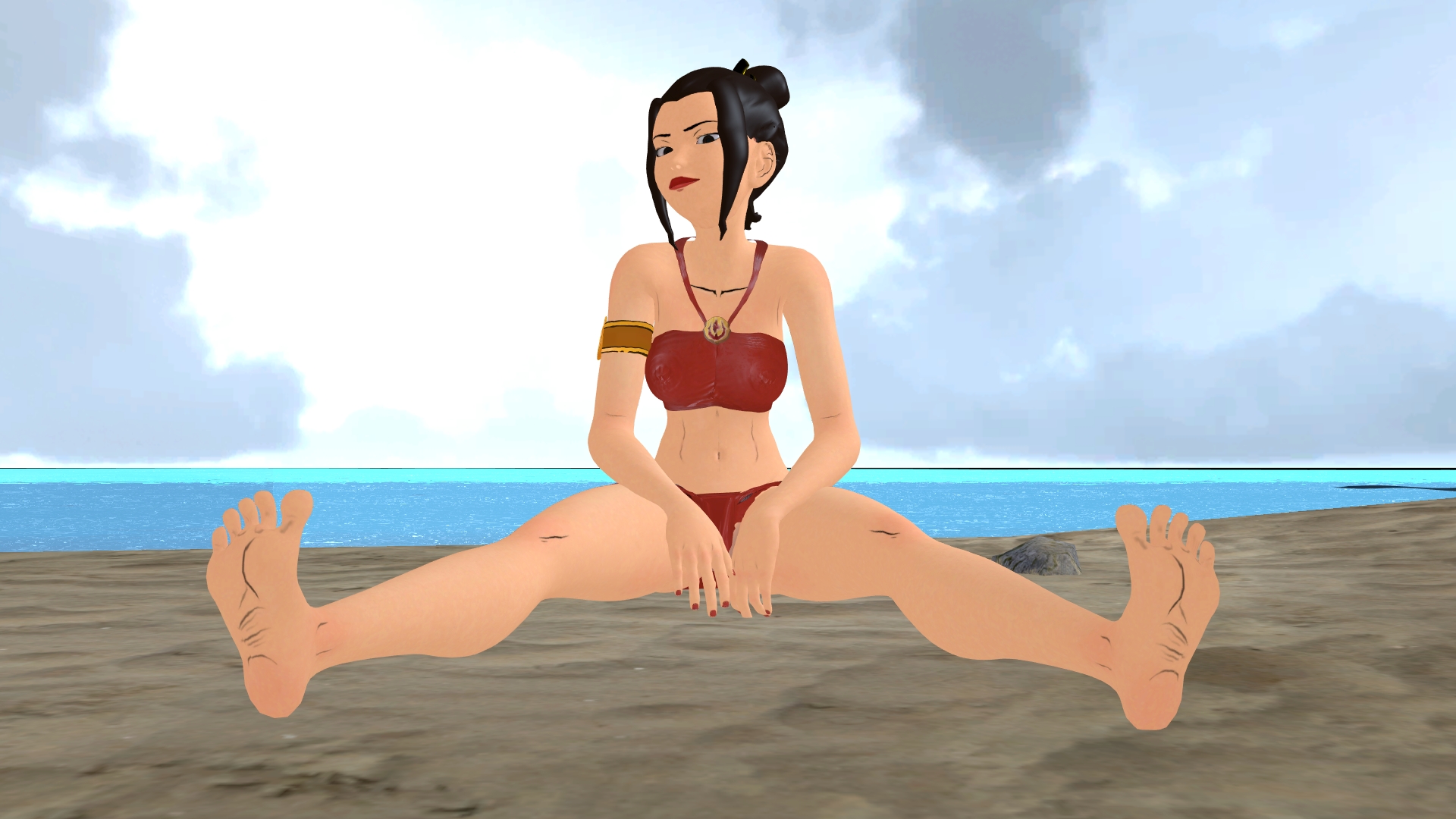 Azula Barefoot On The Beach