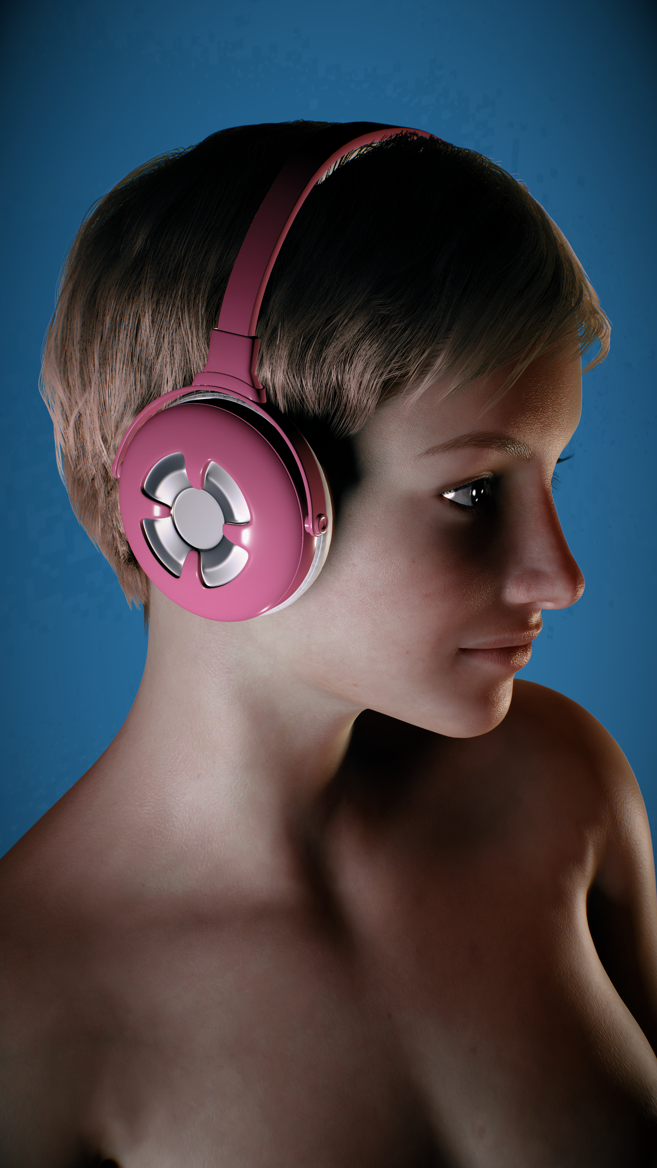 Custom headphones model (Blender)