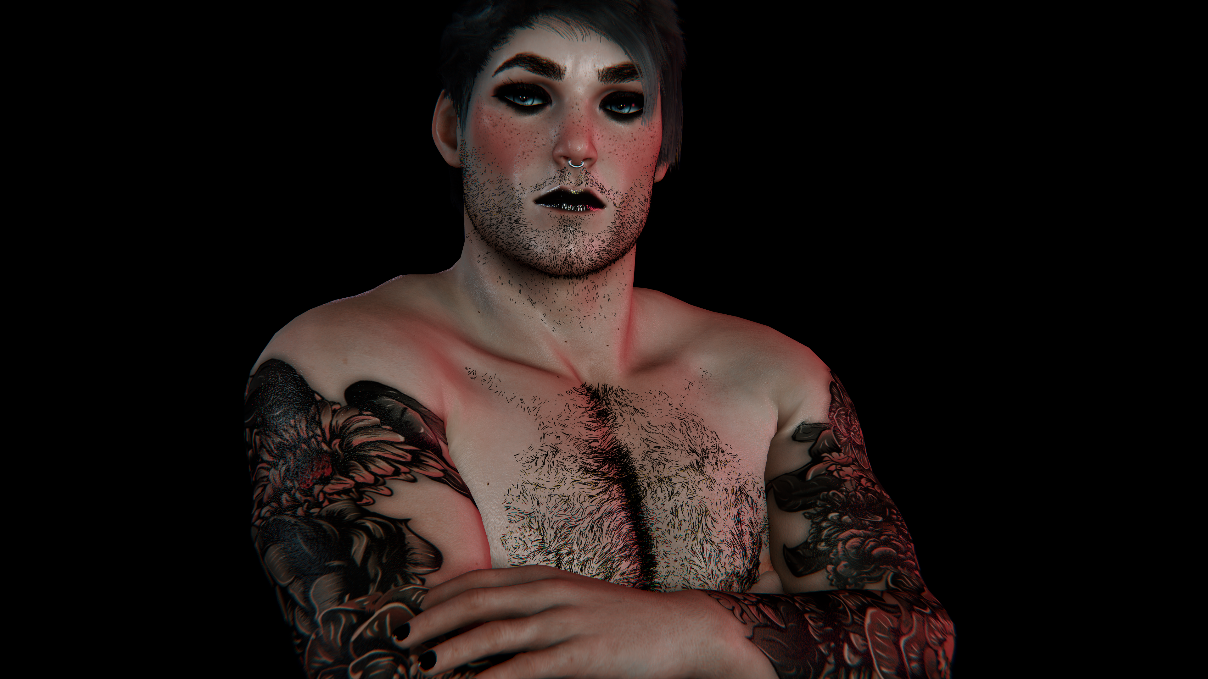 Dean models new male/futa blush and freckles cloth