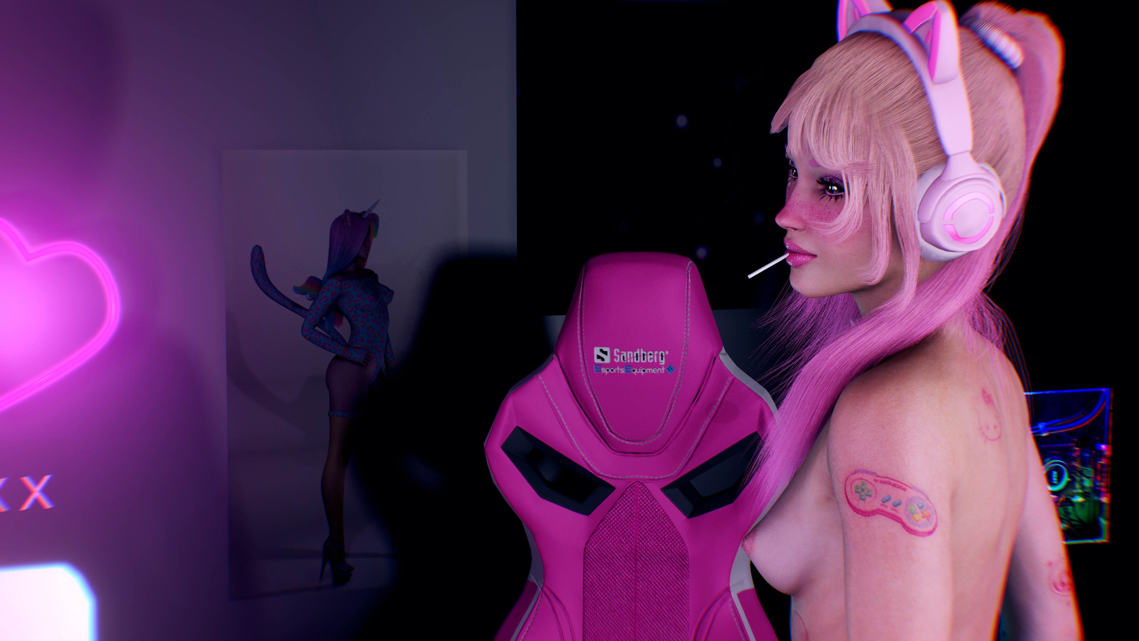 EGirl Bedroom Dance Scene - Starring Poppy Doll  #egirl #pink #bimbo