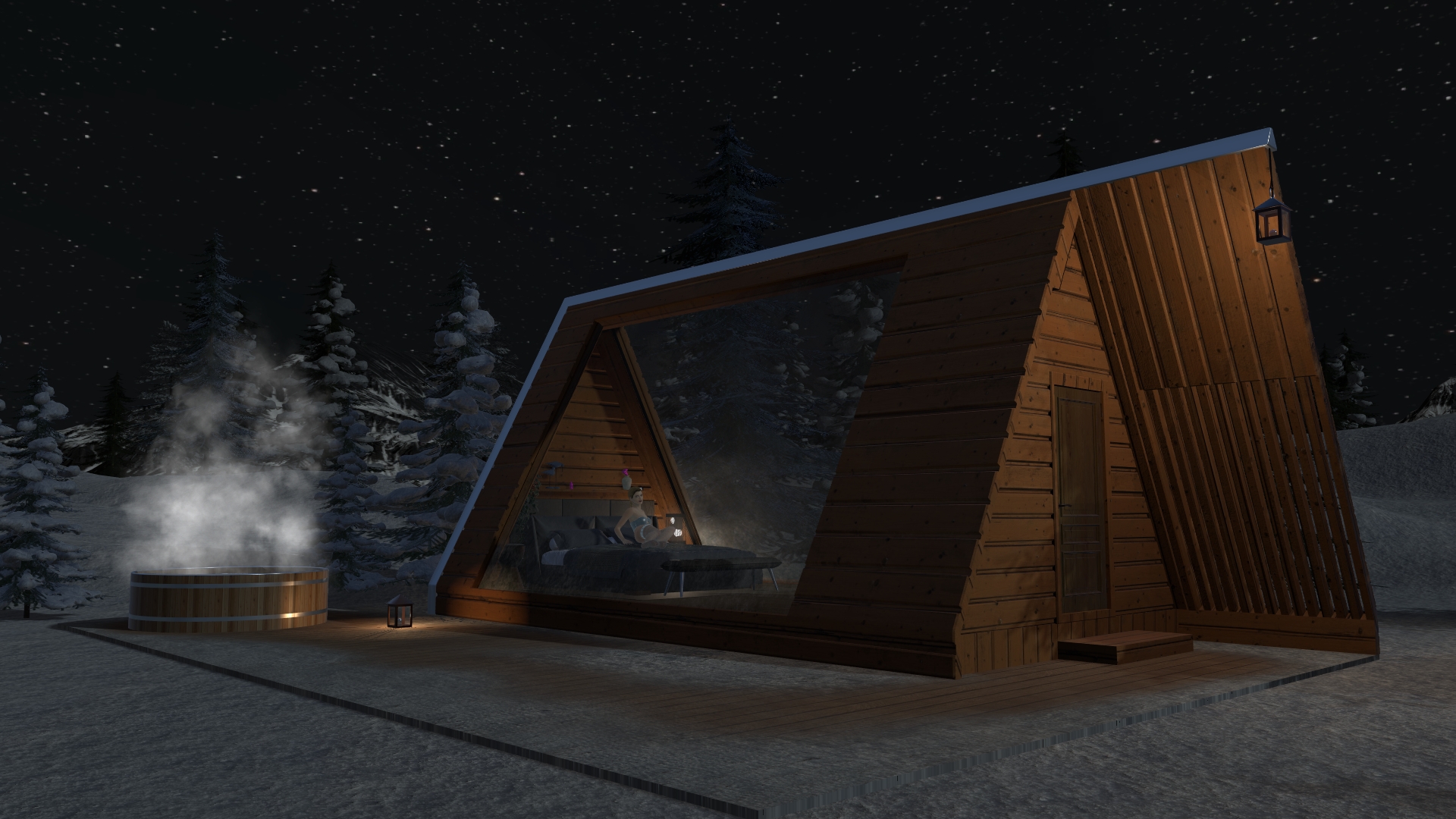 [Scene] Winter Cabin