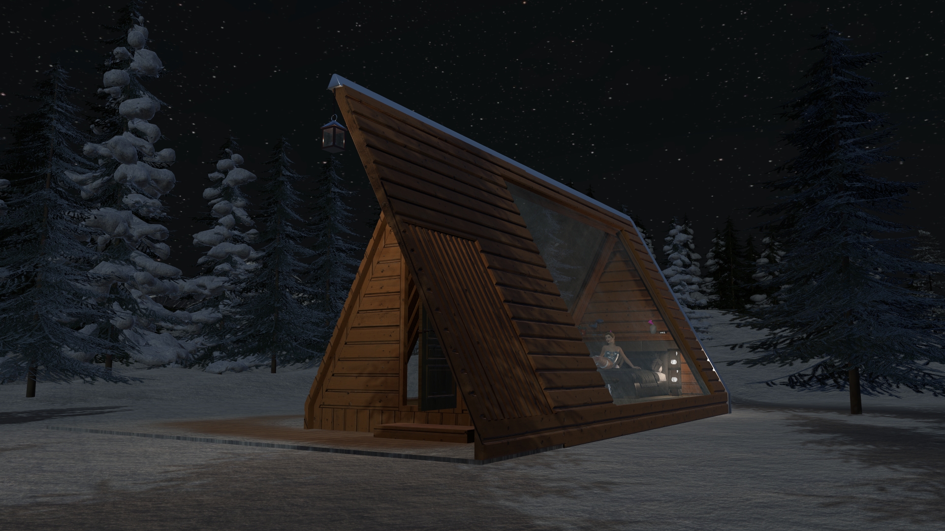 [Scene] Winter Cabin