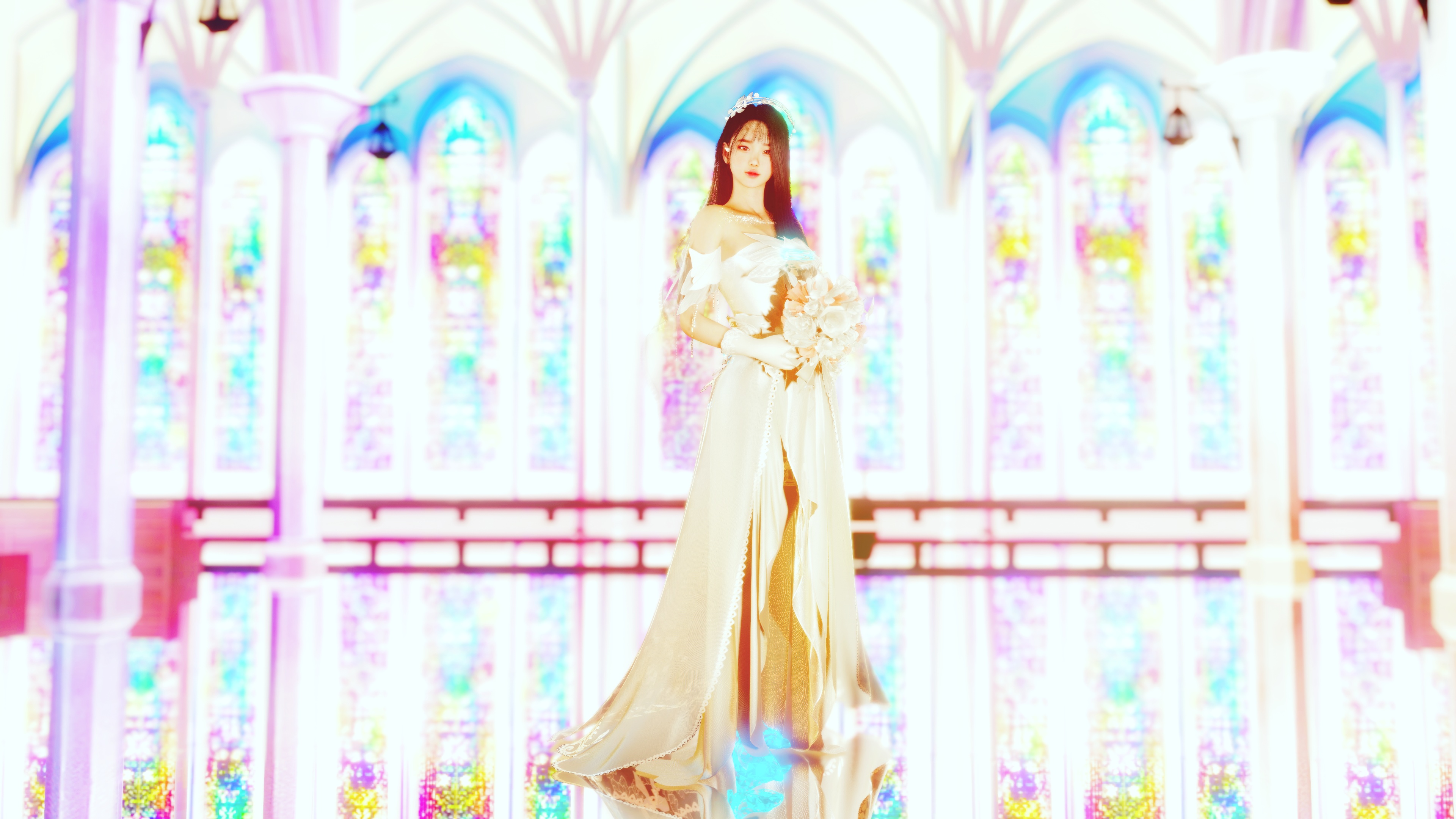 Stained glass and Wedding dress 02